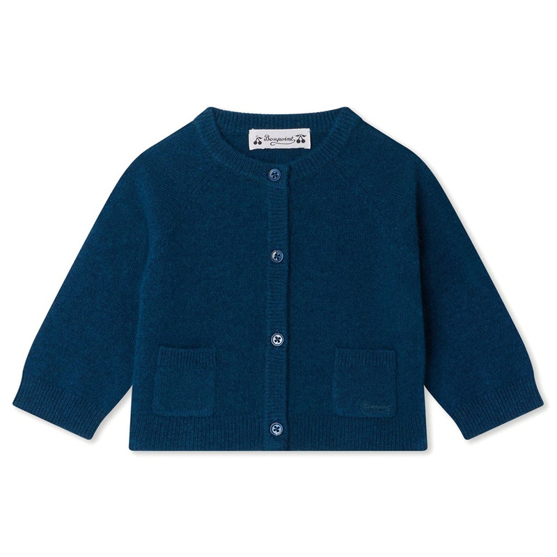 Bonpoint Giustino Cardigan|Navy|6 Months|12 Months|18 Months|2 Years|3 Years