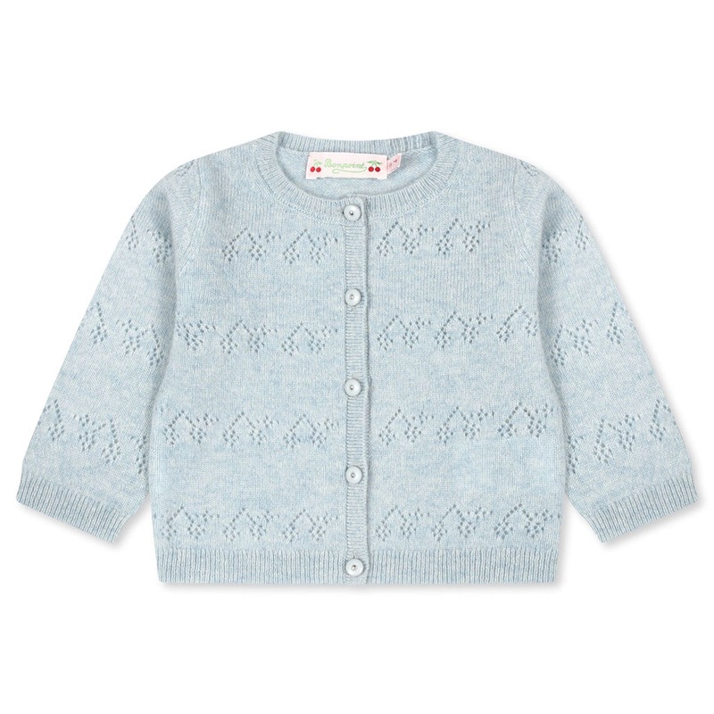 Bonpoint Gwenoli Cardigan|Green|6 Months|12 Months|18 Months|2 Years|3 Years