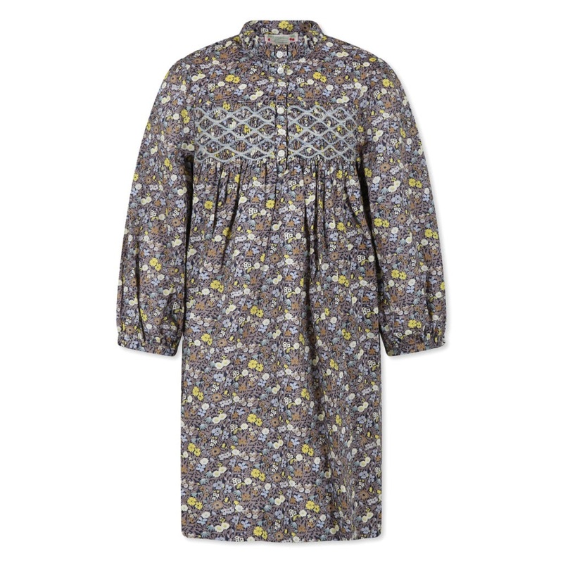 Bonpoint Smockee Tamsin Dress|Multi-Colored|4 Years|6 Years|8 Years|10 Years|12 Years|14 Years