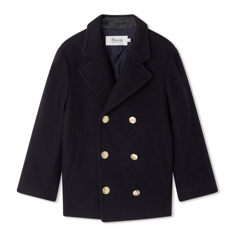 Bonpoint Tadzio Pea Jacket|Navy|4 Years|6 Years|8 Years|10 Years|12 Years|14 Years