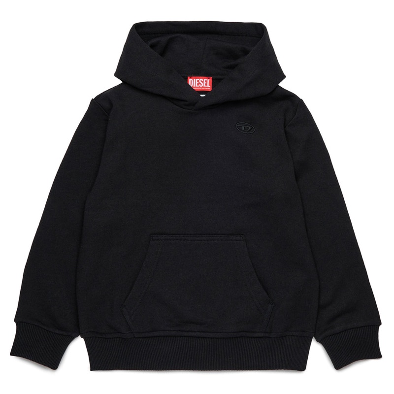 Diesel Kids Logo Hoodie|Black|12 Years|14 Years|16 Years