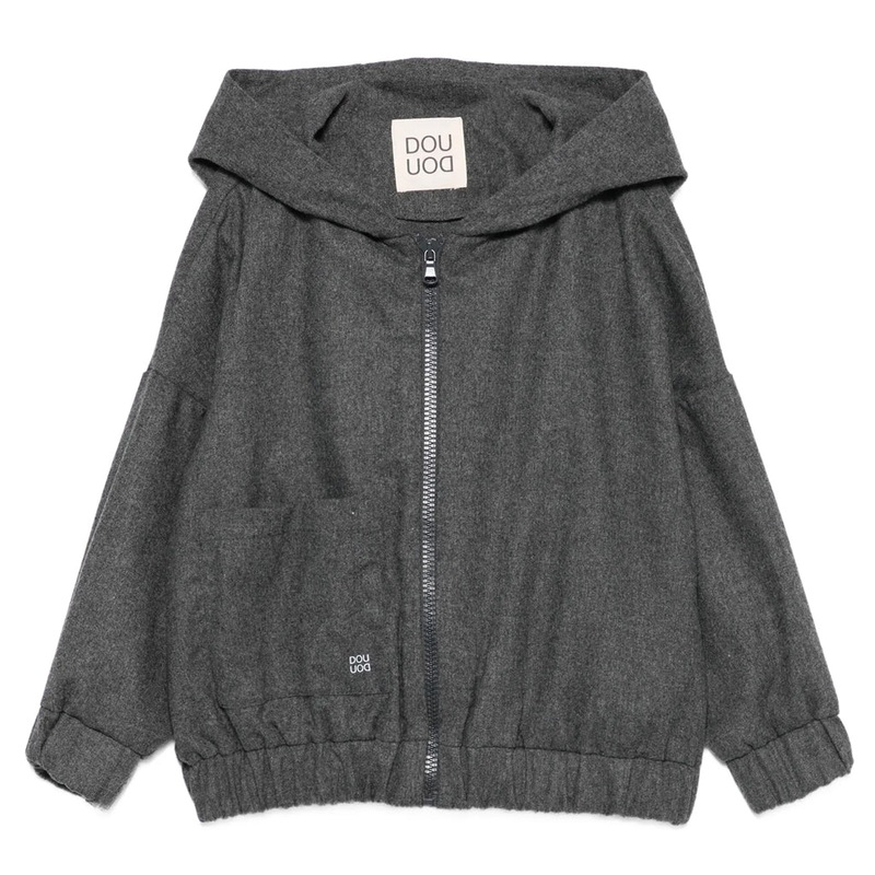Douuod Kids Zip Hoodie|Grey|4 Years|6 Years|8 Years|10 Years|12 Years|14 Years