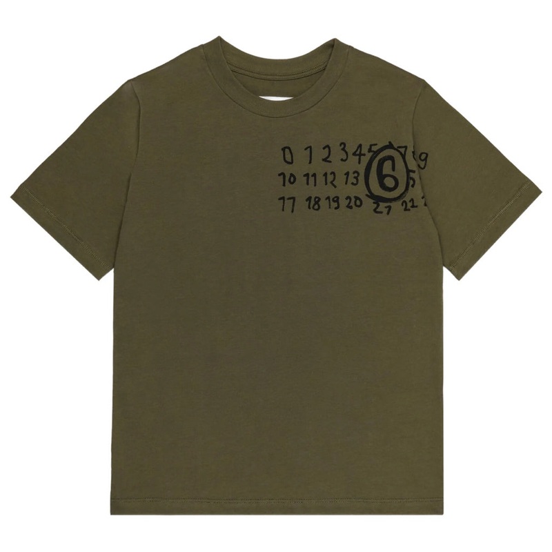 MM6 Kids Number Print Cotton T-shirt