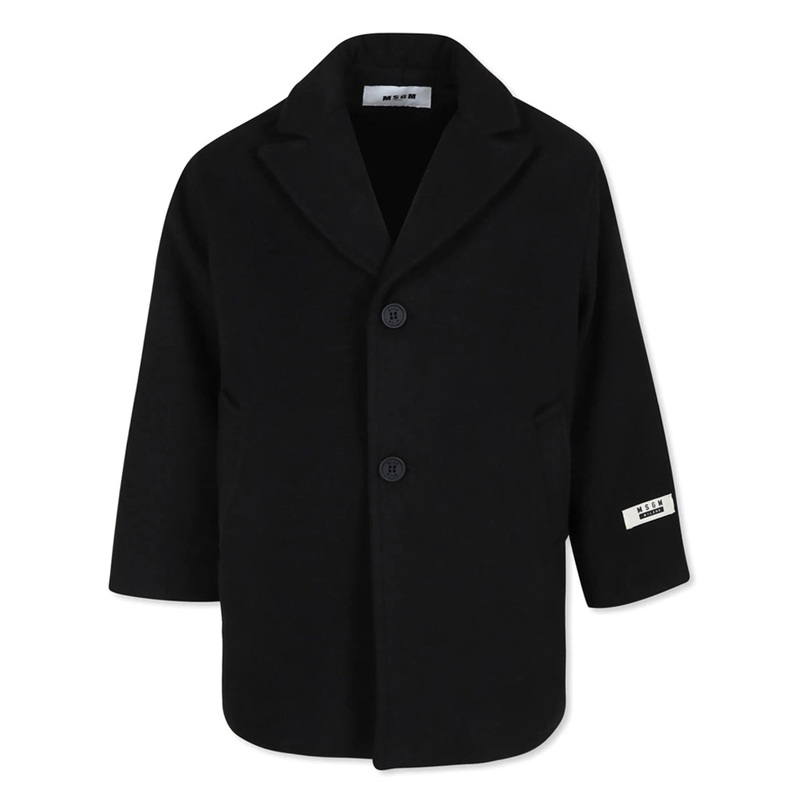 MSGM Kids Winter Coat|Black|12 Years|14 Years