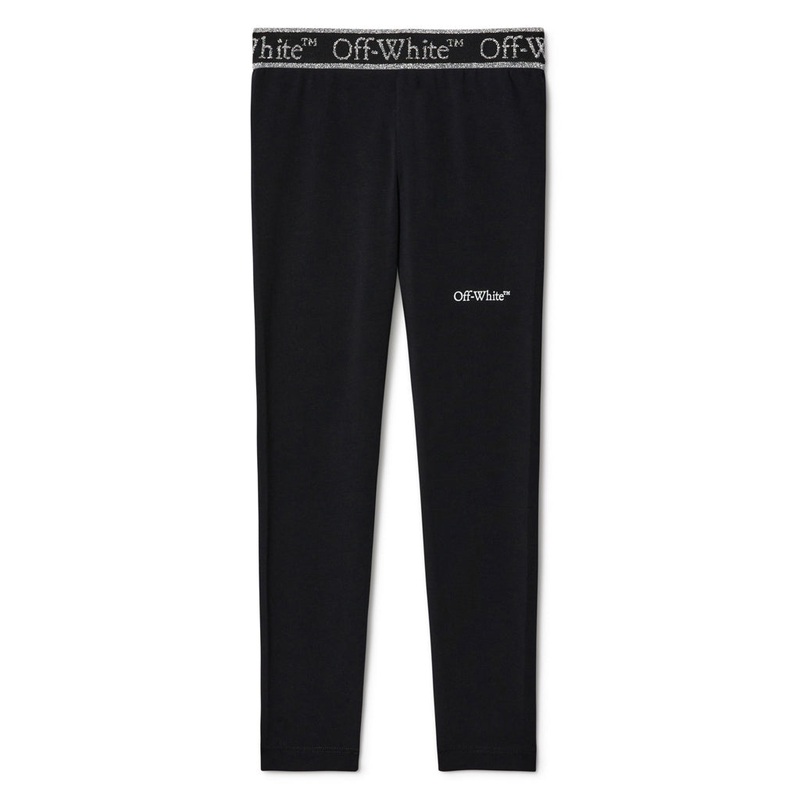 Off-White Kids Bookish Logo Band Legging
