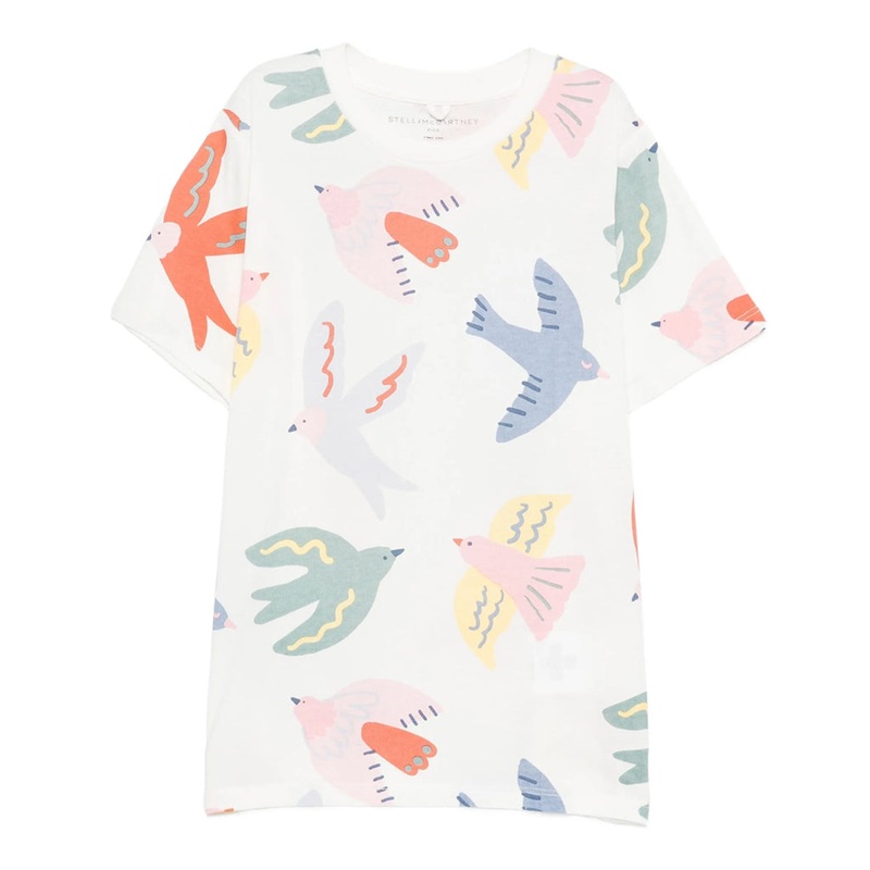 Stella McCartney Kids Birds All-Over Print T-shirt