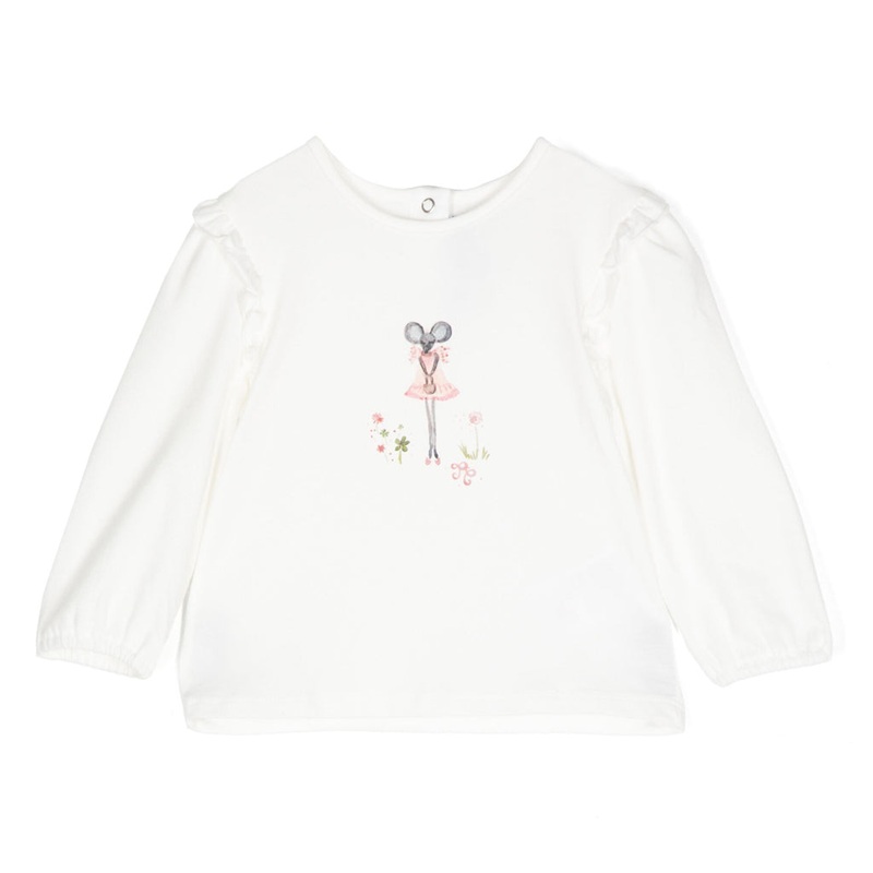 Tartine Et Chocolat Girl in Pink Graphic Print T-shirt