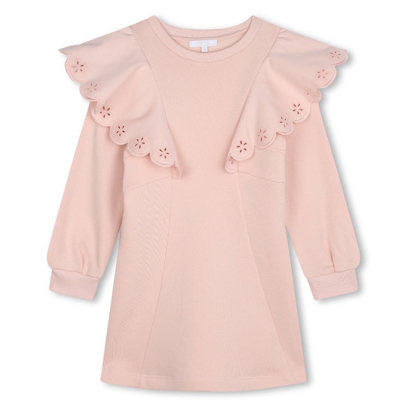 Chlo Kids Ruffles Dress|Pink|4 Years|6 Years|8 Years|10 Years|12 Years