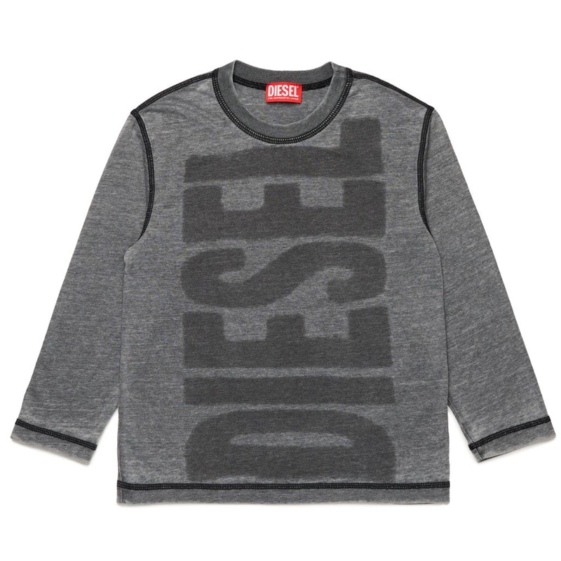 Diesel Kids Logo T-shirt|Black|4 Years|6 Years|8 Years|10 Years|12 Years|14 Years|16 Years