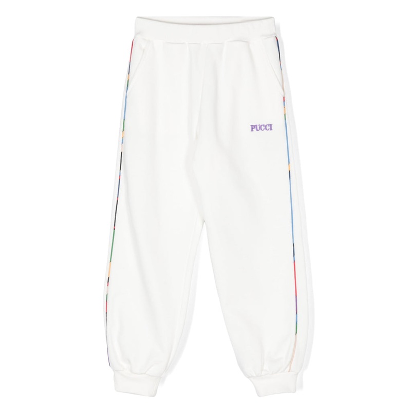 Emilio Pucci Logo Sweatpants|White|12 Years|14 Years