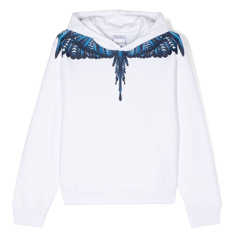 Marcelo Burlon Kids Grizzly Wings Regular Hoodie