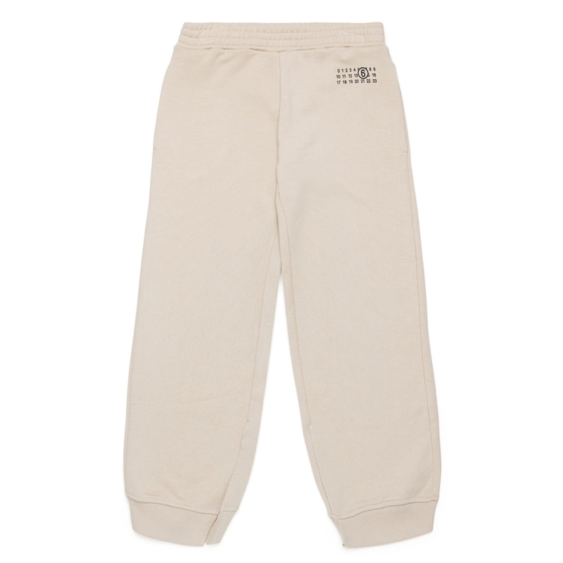 MM6 Kids Logo Sweatpants|Beige|4 Years|6 Years|8 Years|10 Years|12 Years|14 Years|16 Years