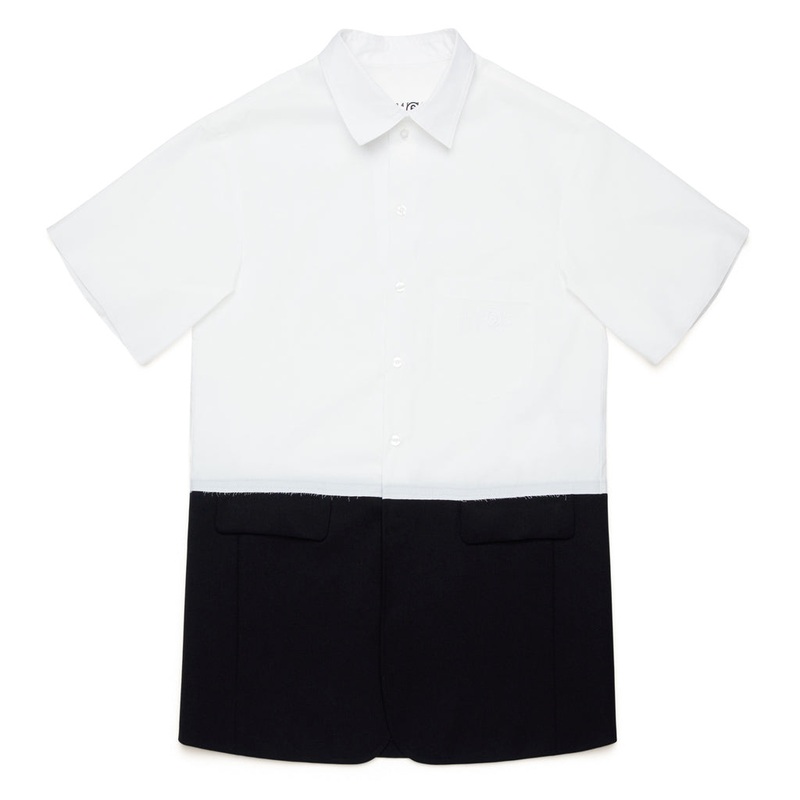 MM6 Kids Shirt Dress|Black|4 Years|6 Years|8 Years|10 Years|12 Years|14 Years|16 Years