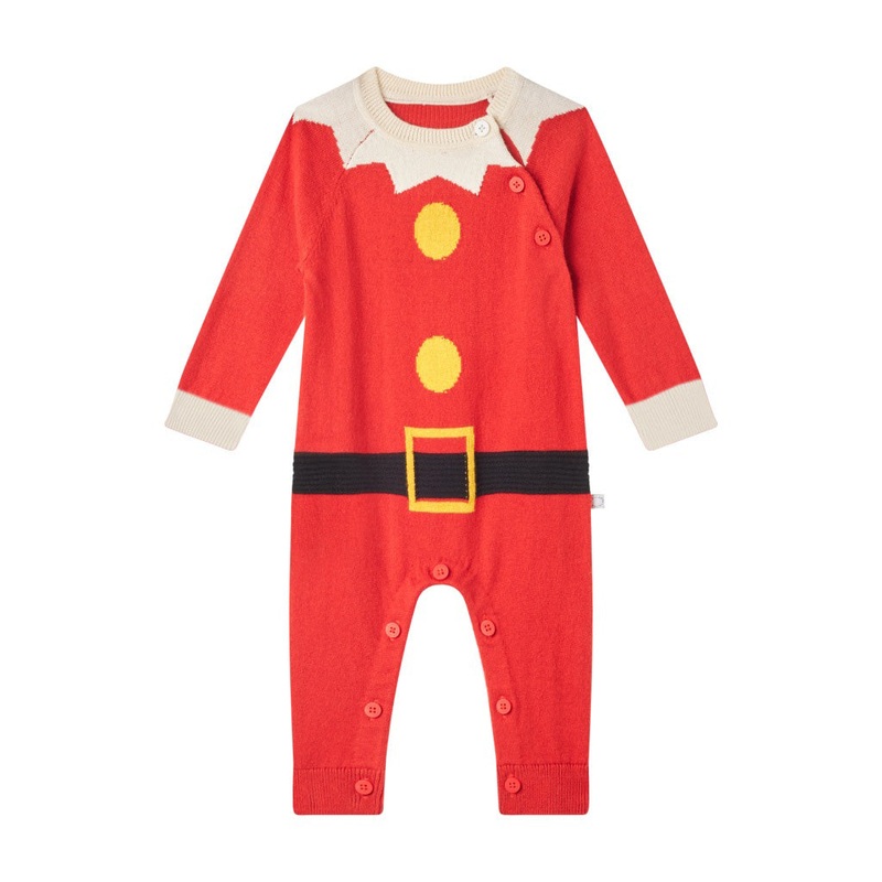 Stella McCartney Kids Christmas Santa Knit Jumpsuit