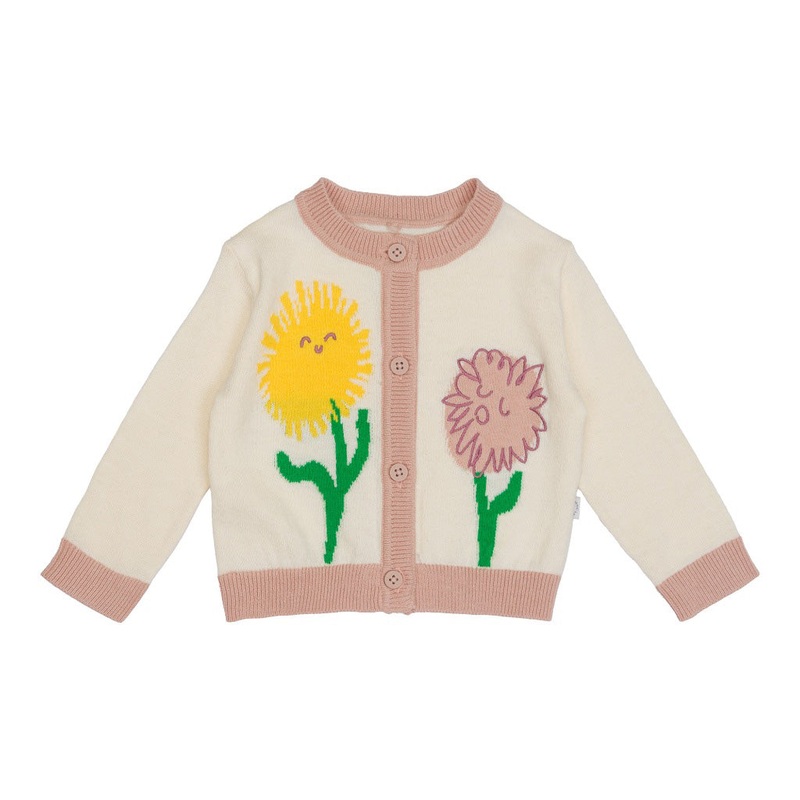 Stella McCartney Kids Floral Print Knit Cardigan