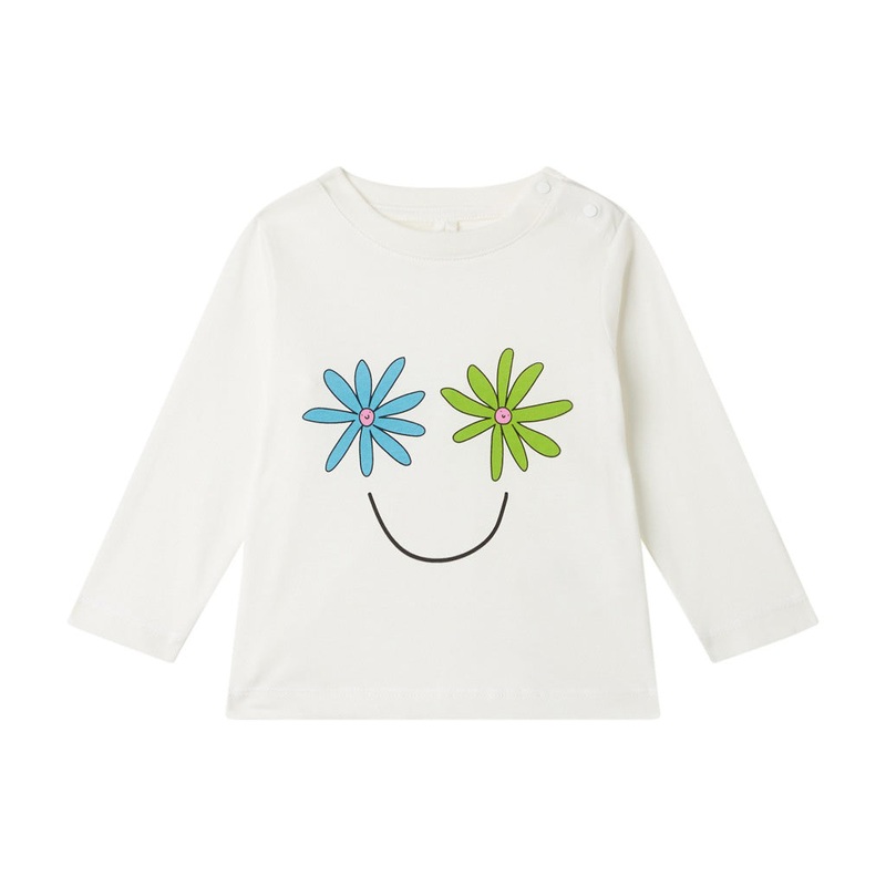 Stella McCartney Kids Flower Print Long-Sleeve T-shirt