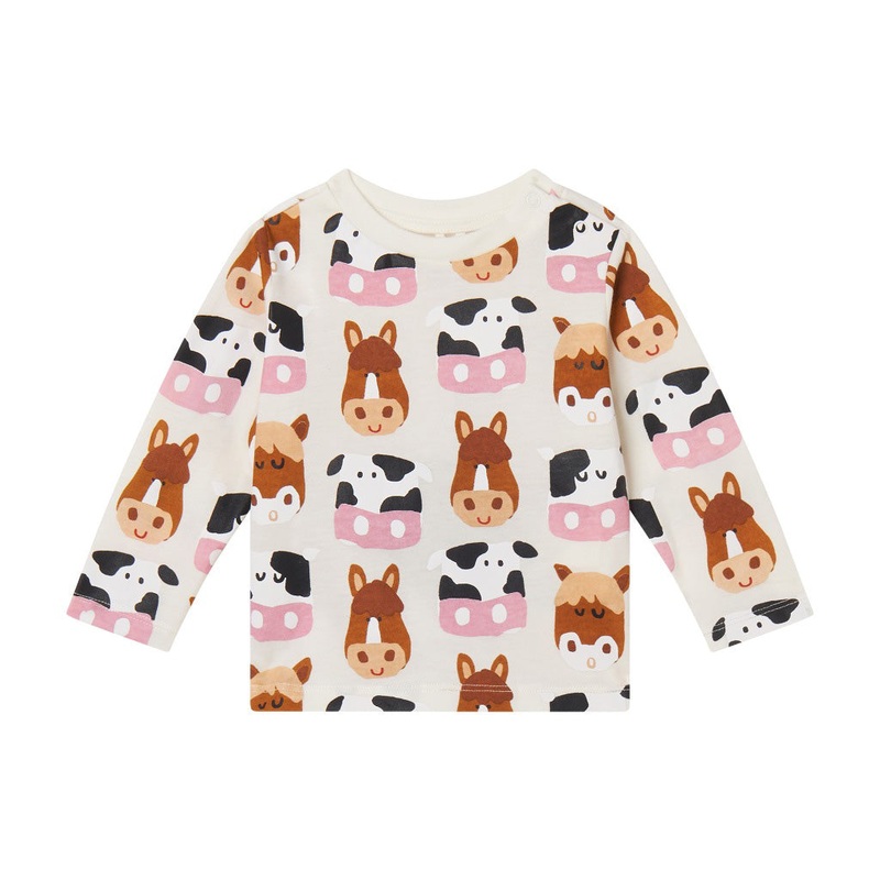Stella McCartney Kids Horse and Cows Long-Sleeve T-shirt