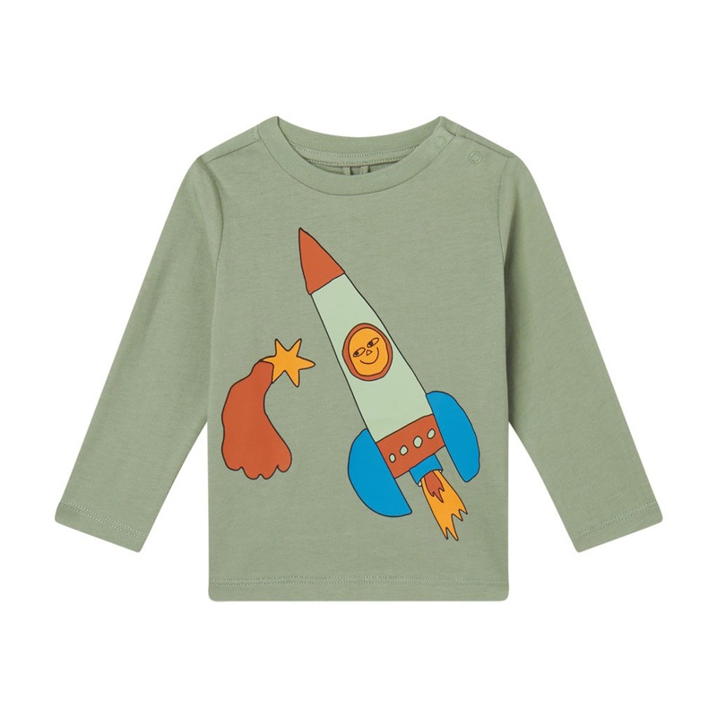 Stella McCartney Kids Space Print Long-Sleeve T-shirt