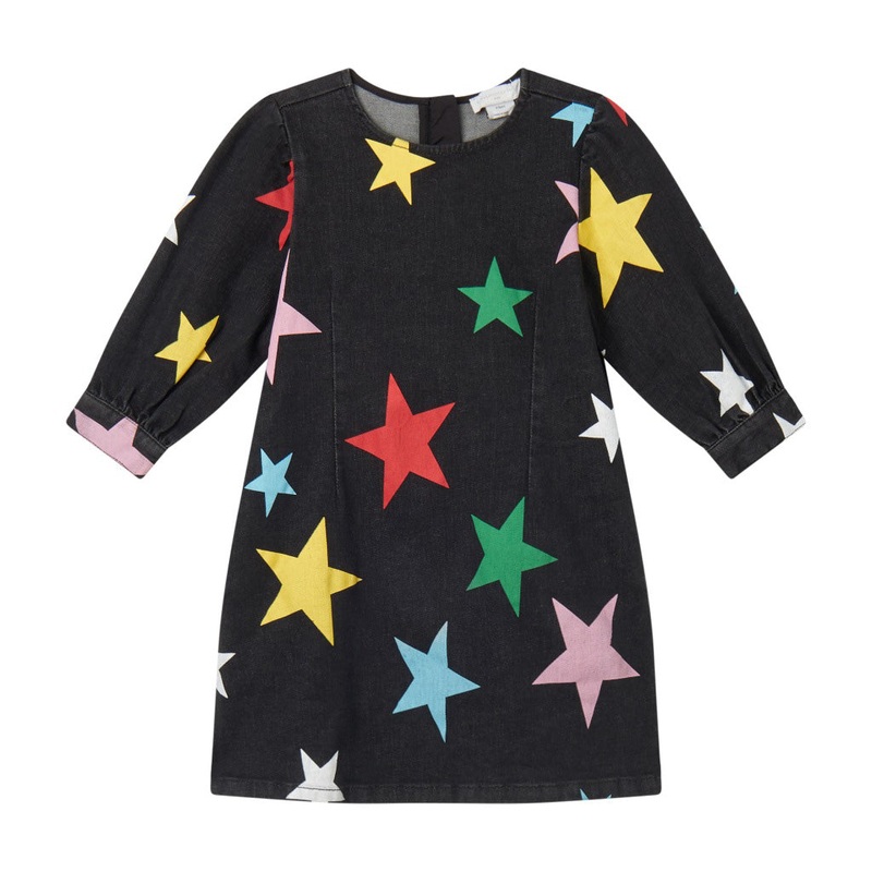 Stella McCartney Kids Star Pattern Denim Dress