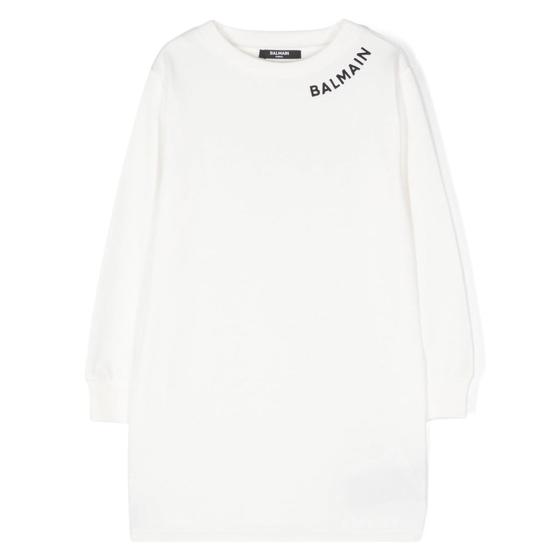 Balmain Kids Logo T-shirt Dress