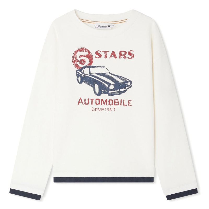 Bonpoint Bartholome Car Print T-shirt