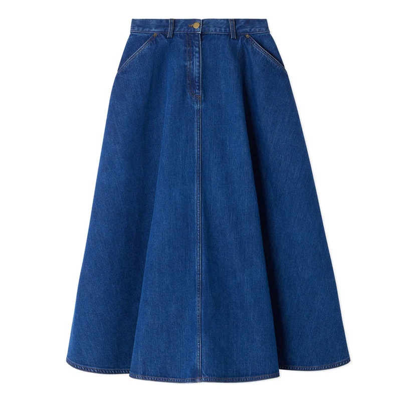 Bonpoint Bonpoint X Vanessa Seward Grand Denim Skirt
