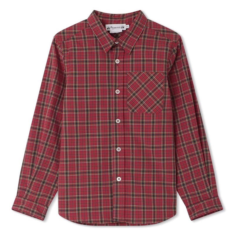 Bonpoint Tango Checkered Poplin Shirt