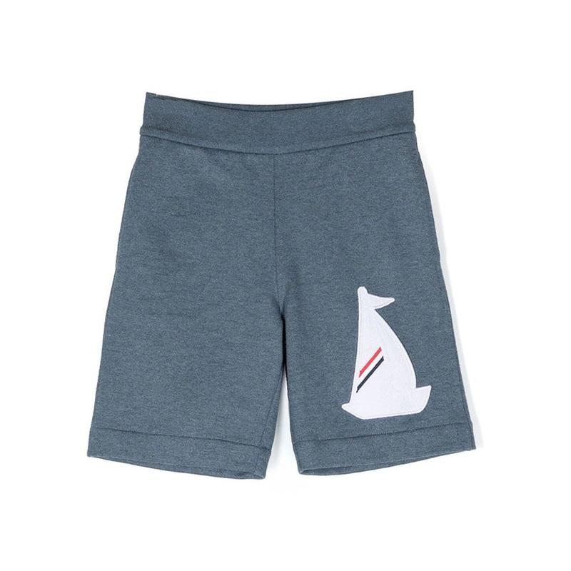 Embroidered Print Shorts|Navy|4 Years|6 Years|8 Years|10 Years|12 Years