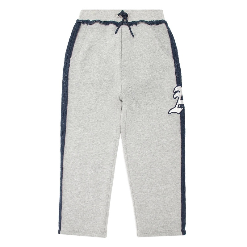 Emporio Armani Junior Jersey Trousers In An Ultra-loose Fit, With Drawstring And a Patch