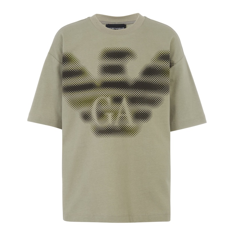 Emporio Armani Junior Oversized Eagles Logo T-shirt