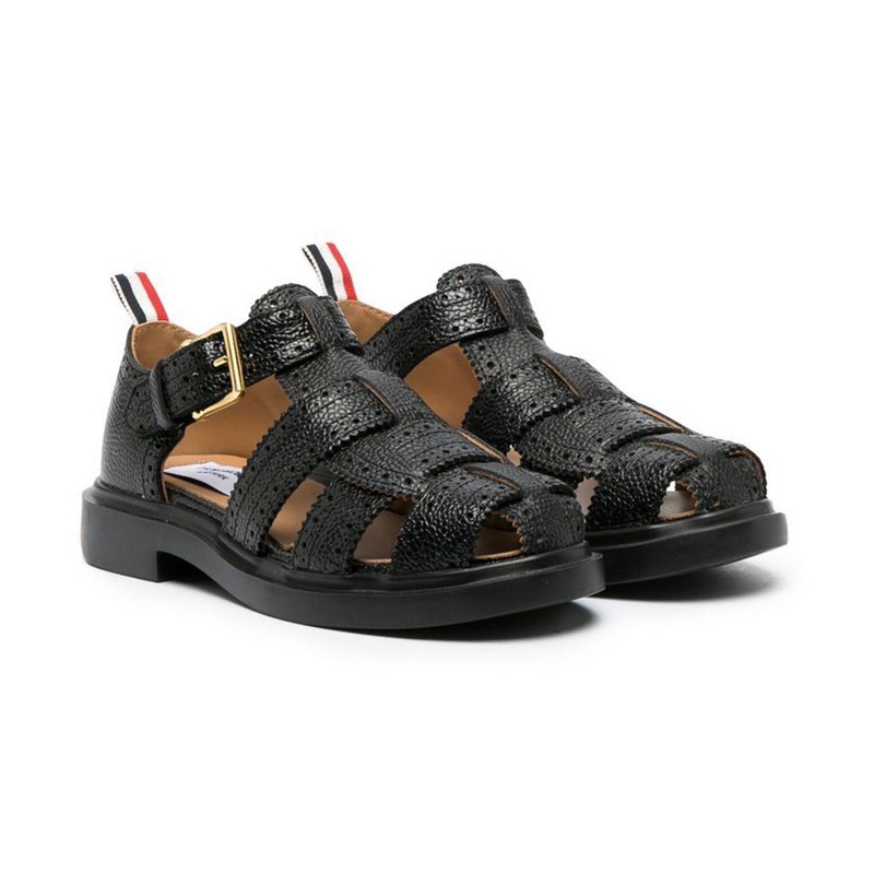 Fisherman Leather Sandals|Black|32 EU|33 EU|34 EU