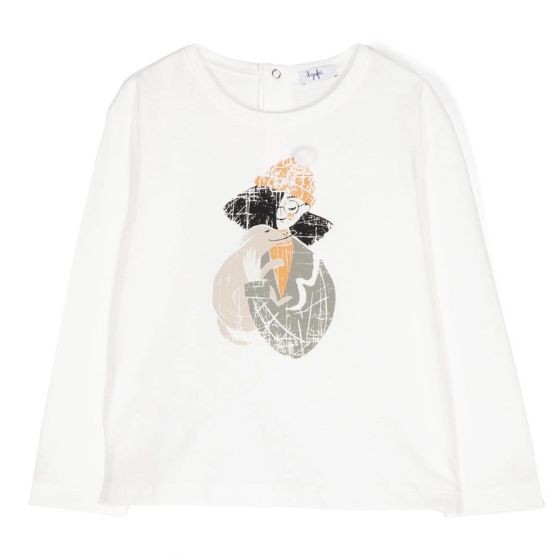 Il Gufo Graphic Long Sleeve T-shirt