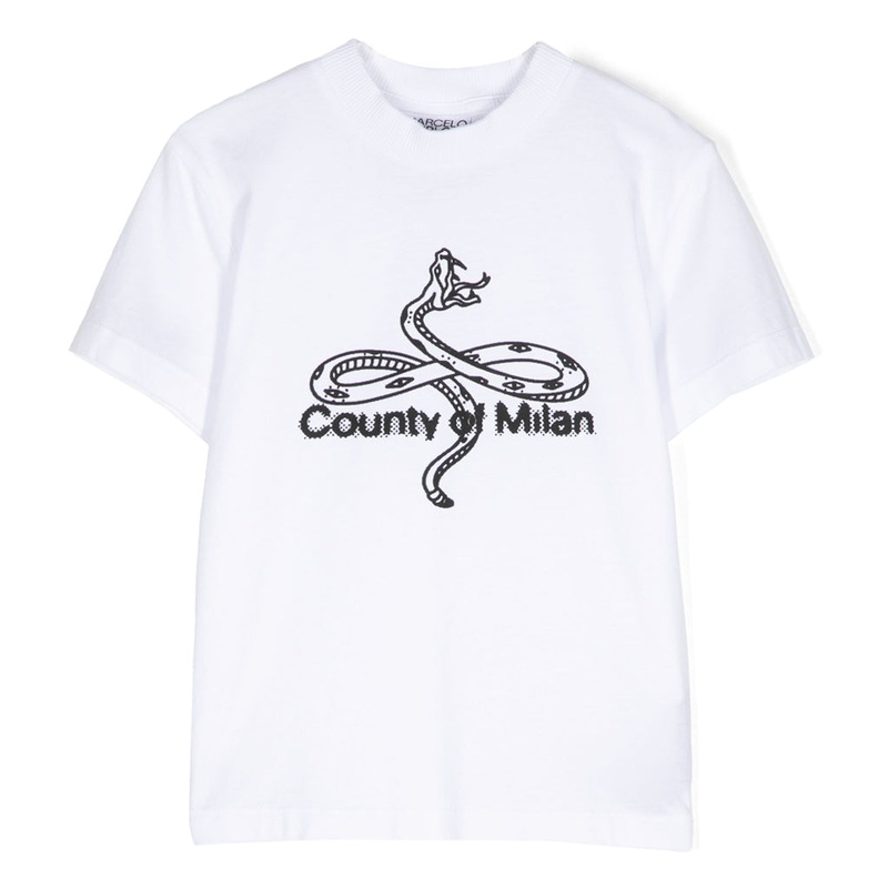 Marcelo Burlon Kids Infinity Snakes Regular Tee