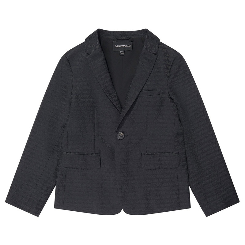 Emporio Armani Junior Embossed Logo Blazer