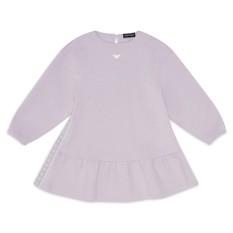 Emporio Armani Junior Flounced Dress In Double Jersey