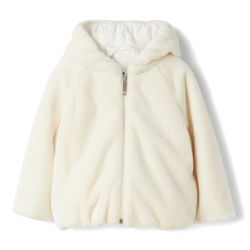 Il Gufo Faux Fur Zip Up Jacket