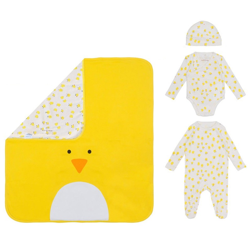 Stella McCartney Kids Chick Pattern Baby Gift Set - 4 piece