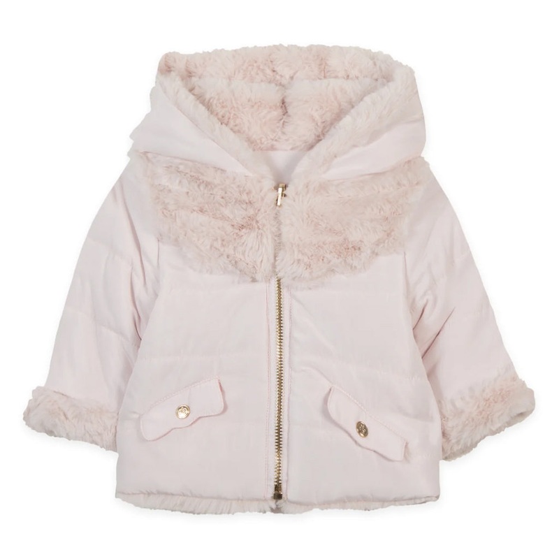 Tartine Et Chocolat Faux Fur Coat Reversible