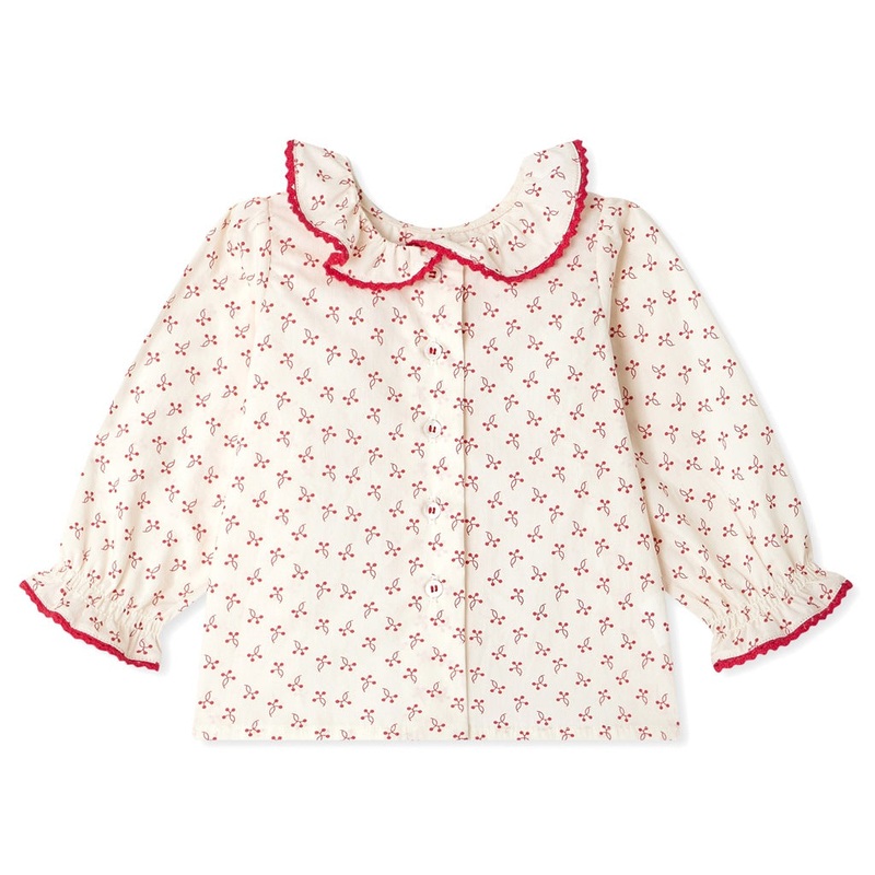 Bonpoint Jojoba Blouse|Orange|6 Months|12 Months|18 Months|2 Years|3 Years
