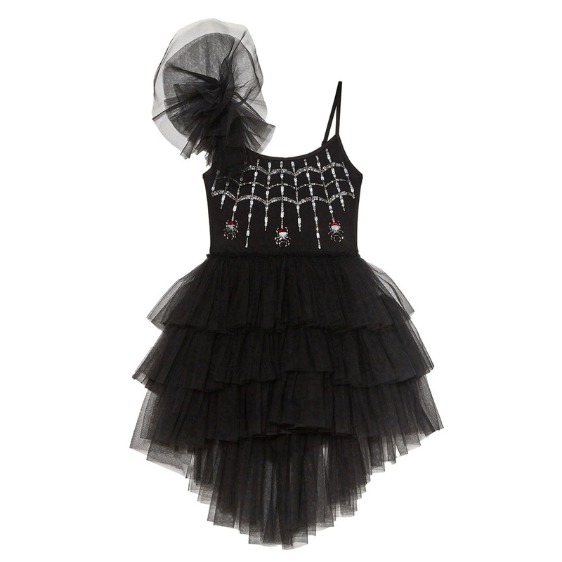 Deadly Web Tutu Dress|Black|2 Years|4 Years|6 Years|8 Years|10 Years