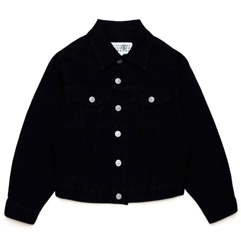MM6 Kids Denim Jacket|Black|4 Years|6 Years|8 Years|10 Years|12 Years|14 Years|16 Years
