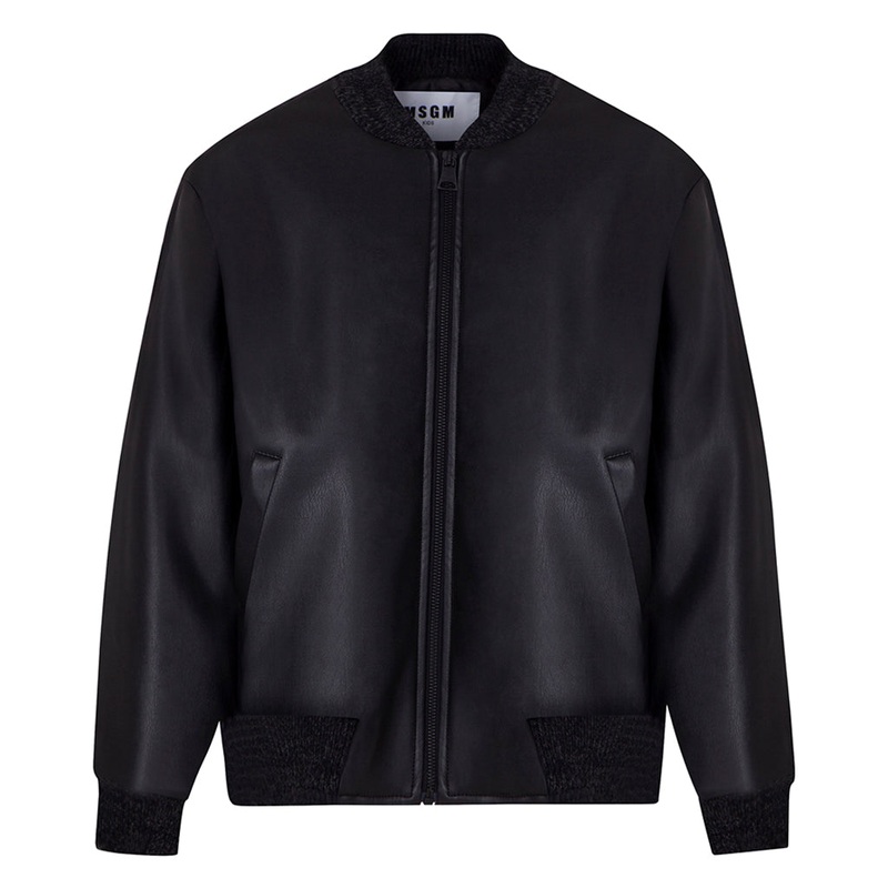 MSGM Kids Bomber Jacket|Black|6 Years|8 Years|10 Years|12 Years|14 Years