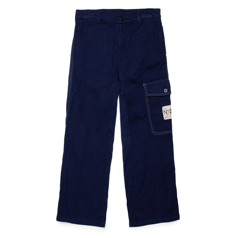 N21 Kids Cargo Trouser|Navy|4 Years|6 Years|8 Years|10 Years|12 Years|14 Years|16 Years
