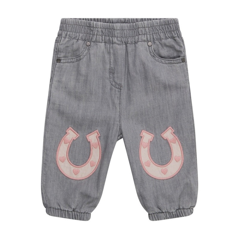 Stella McCartney Kids Horse Appliqu Chambray Trousers