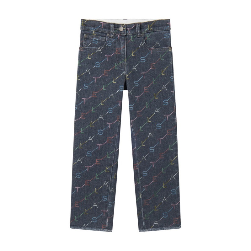 Stella McCartney Kids Stella Monogram Denim Trousers