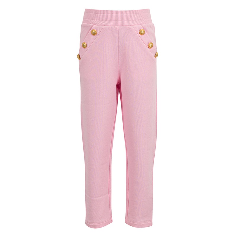 Balmain Kids Fleece Joggers|Pink|4 Years|6 Years|8 Years|10 Years|12 Years|14 Years