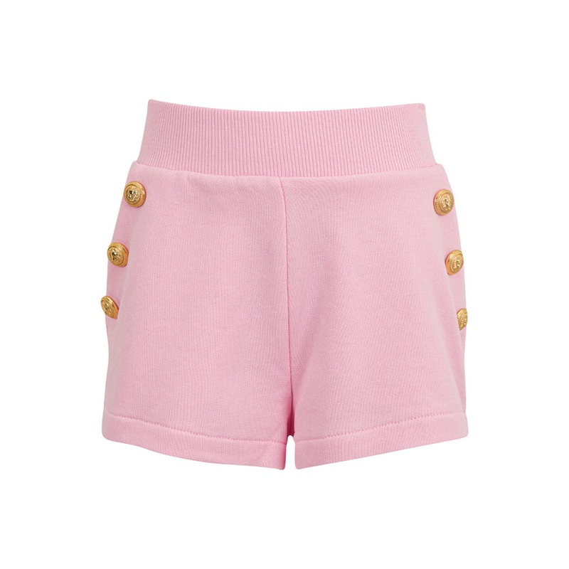 Balmain Kids Fleece Shorts|Pink|4 Years|6 Years|8 Years|10 Years|12 Years|14 Years