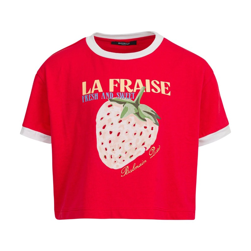Balmain Kids Graphic Print T-shirt