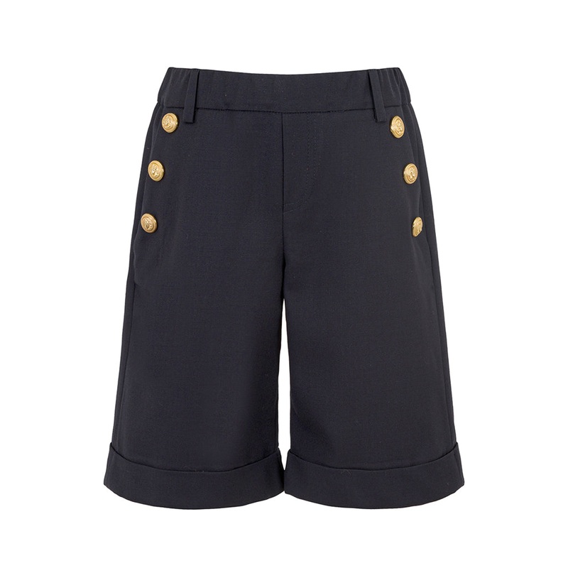 Balmain Kids Suit Shorts|Navy|4 Years|6 Years|8 Years|10 Years|12 Years|14 Years