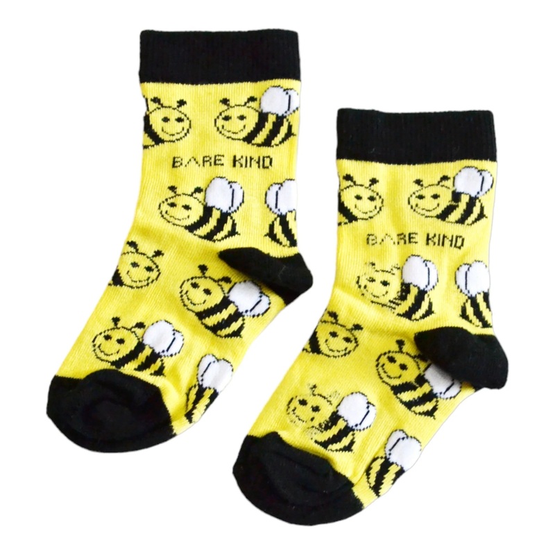 Bare Kind Bee Socks|Yellow|One-size